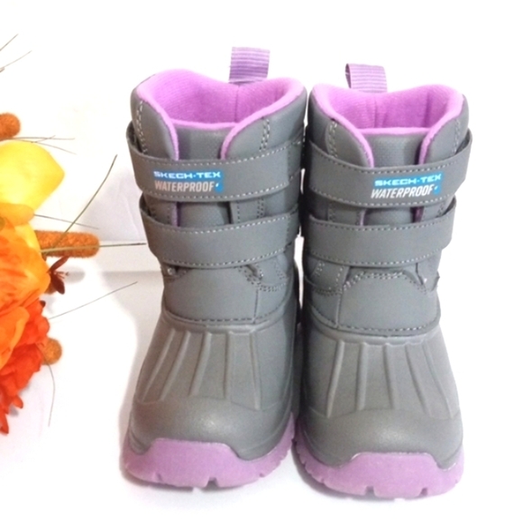 SKECHERS KIDS COLD RATED 29°C WATERPROOF INSULATED RAIN SNOW BOOTS SIZE 8 NWT - Picture 3 of 11